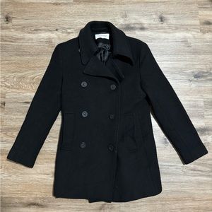 Calvin Klein Womens black peacoat